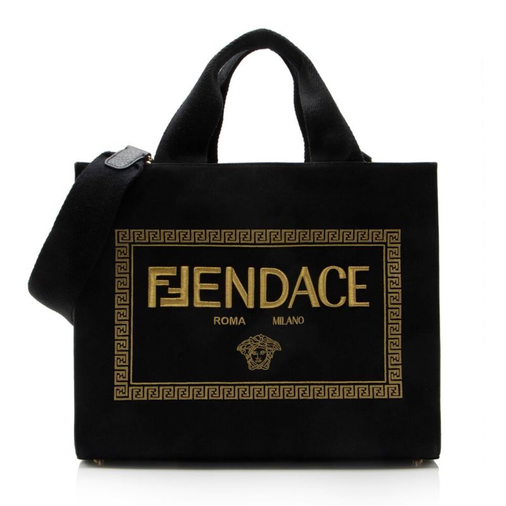 Fendi x Versace Canvas Fendace Tote